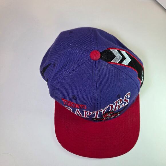 Toronto Raptors Mitchell & Ness Snapback Hat Purple Red Script Dinosaur Logo NBA - Picture 5 of 16